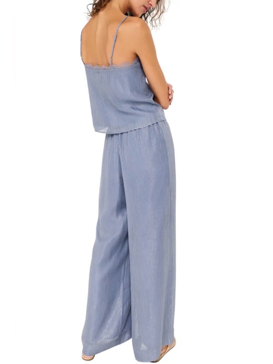 Cami NYC Pants - Cami NYC Wide-Leg light blue Pull-On camisole & Pants